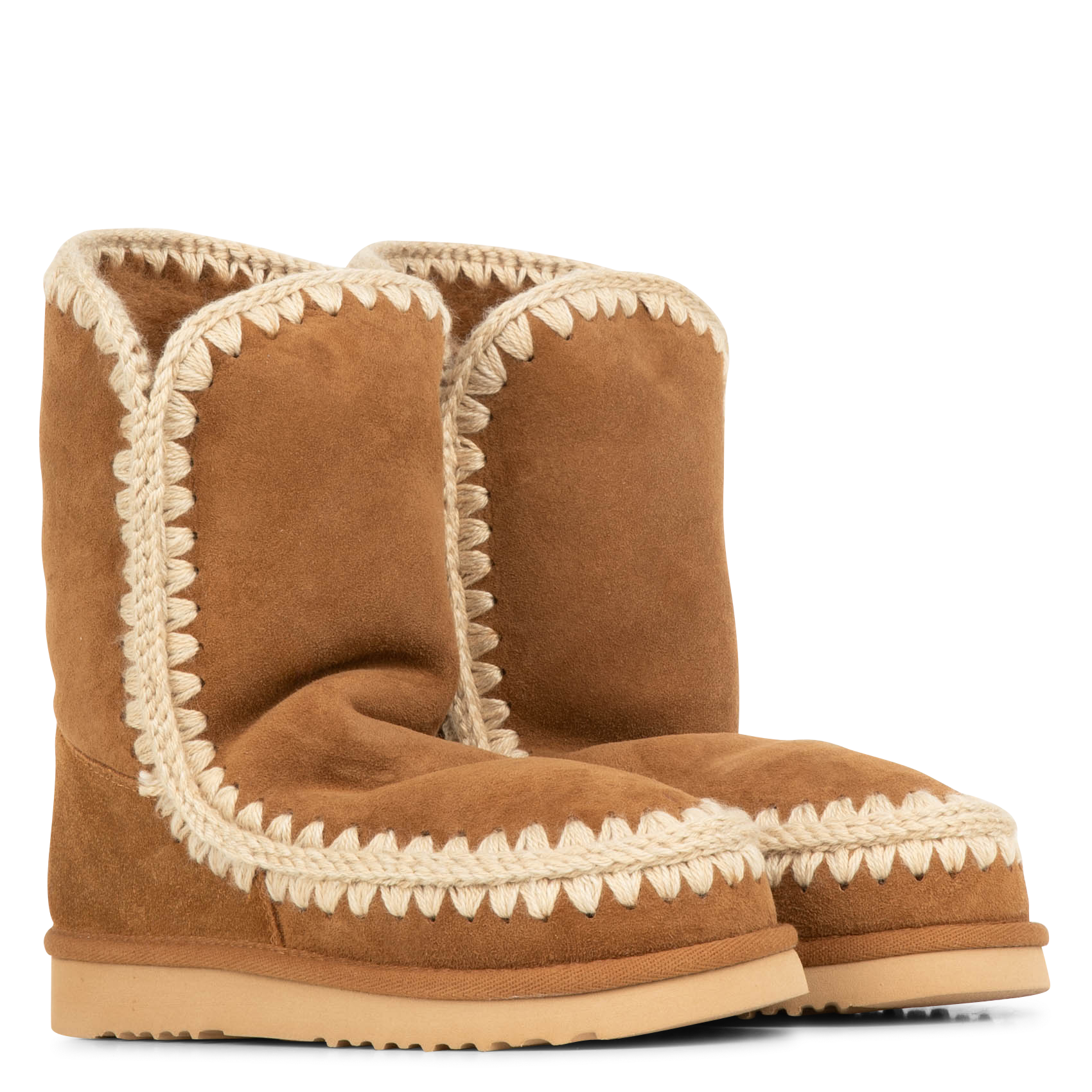ESKIMO BOOT - Bottines fourré à bout rond en cuir | Marron