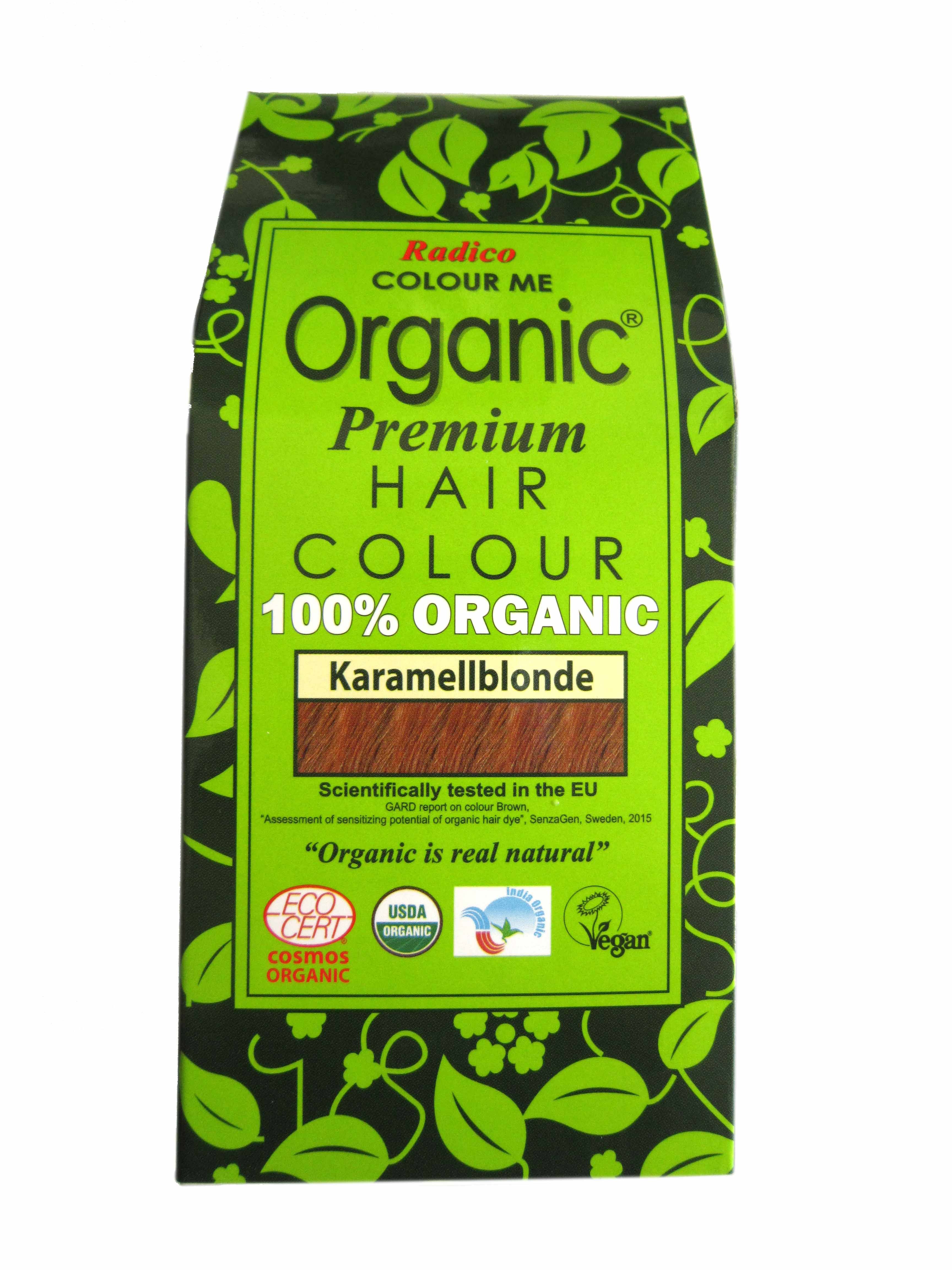 Radico Colour Me Organic Pflanzenhaarfarbe Karamell-Blond 100 g