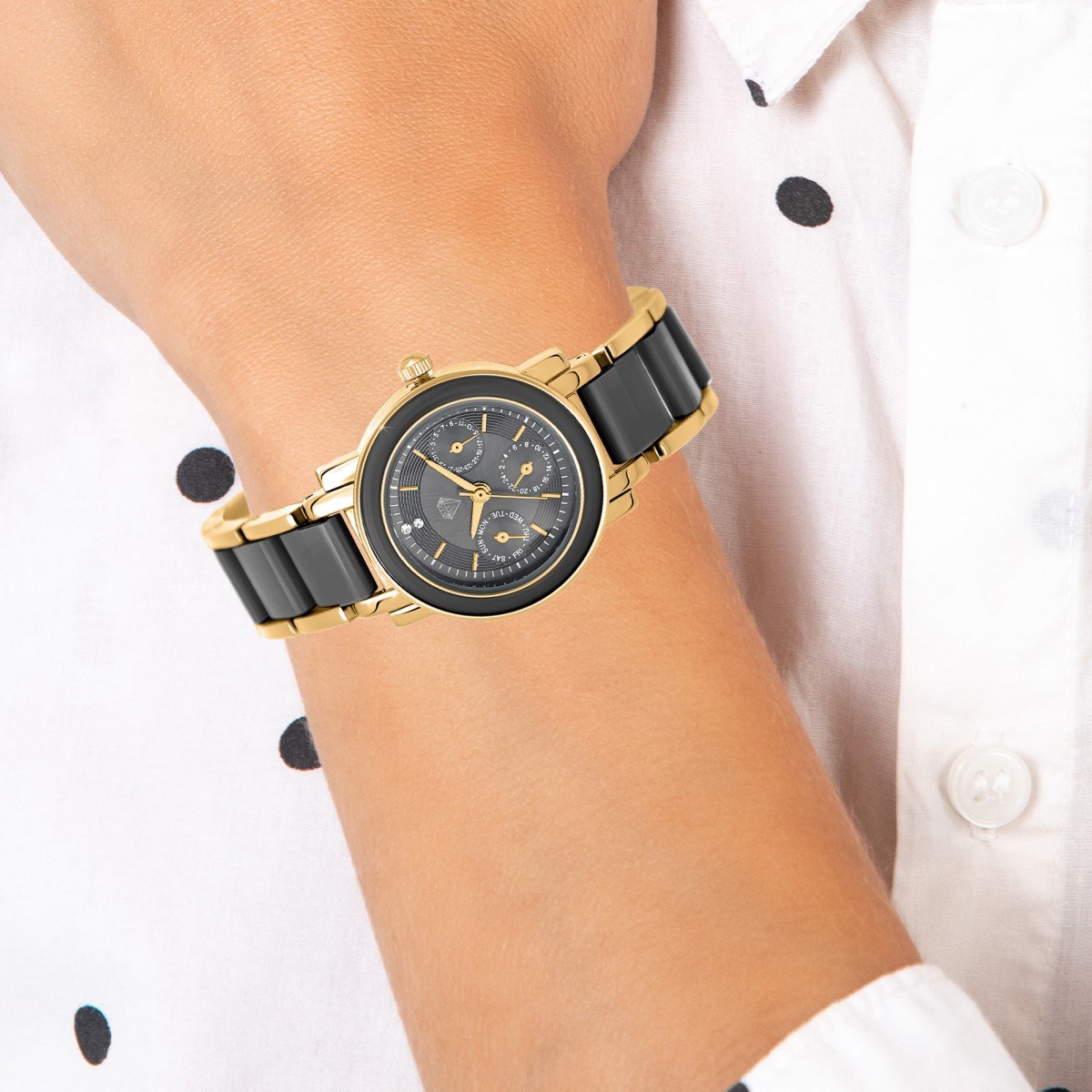 Montre Lila SC Crystal ornée de 2 Cristaux Scintillants