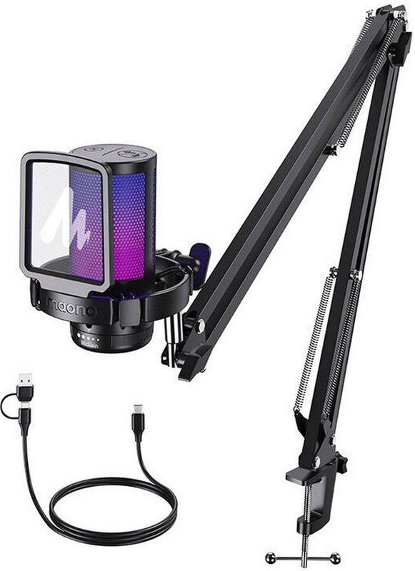 Maono - DGM20 S - Gaming Microfoon - Zwart - Met Ruisonderdrukking