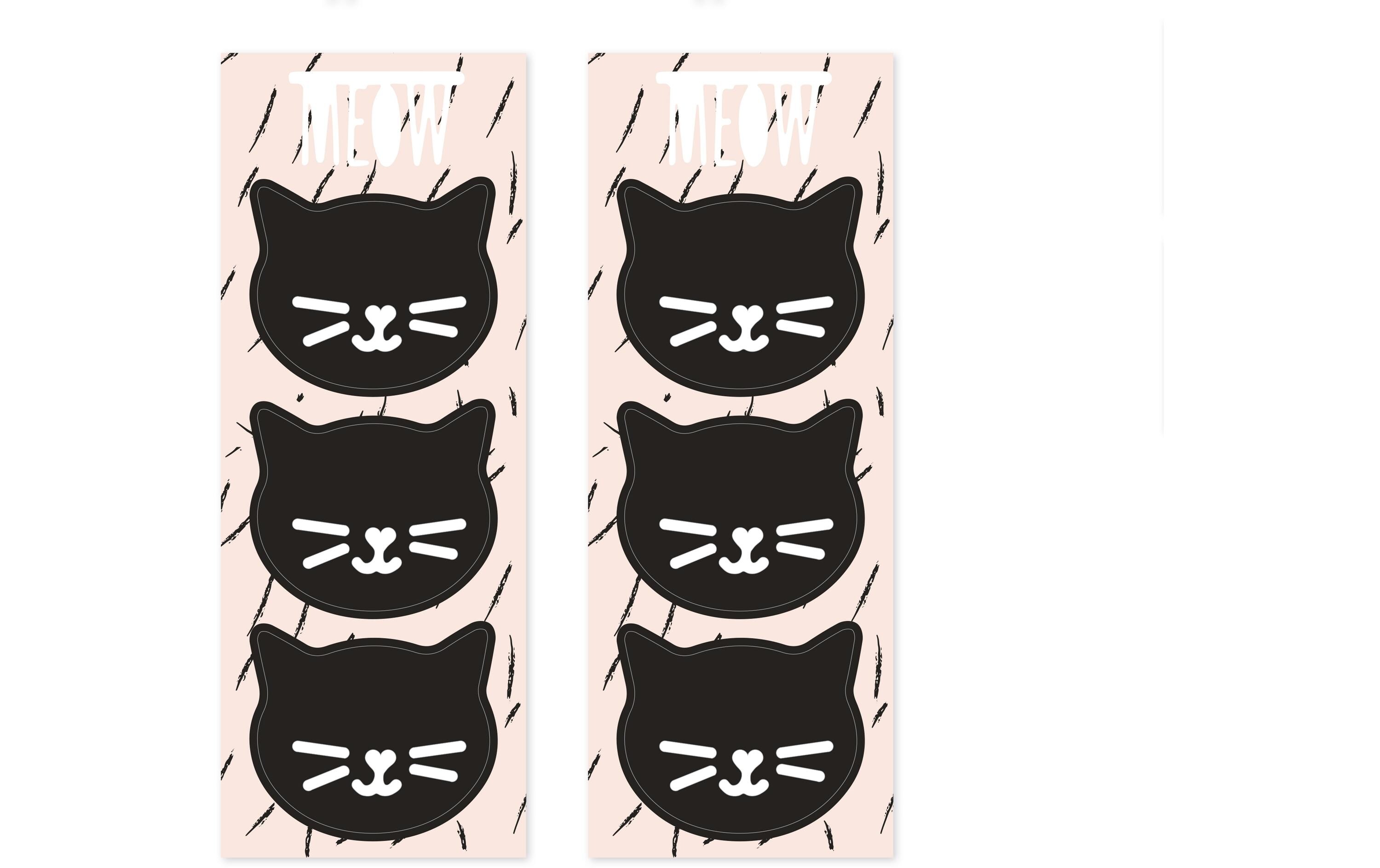 Geschenktüte Cat 6 Stück, RosaSüssigkeiten-Tüten
