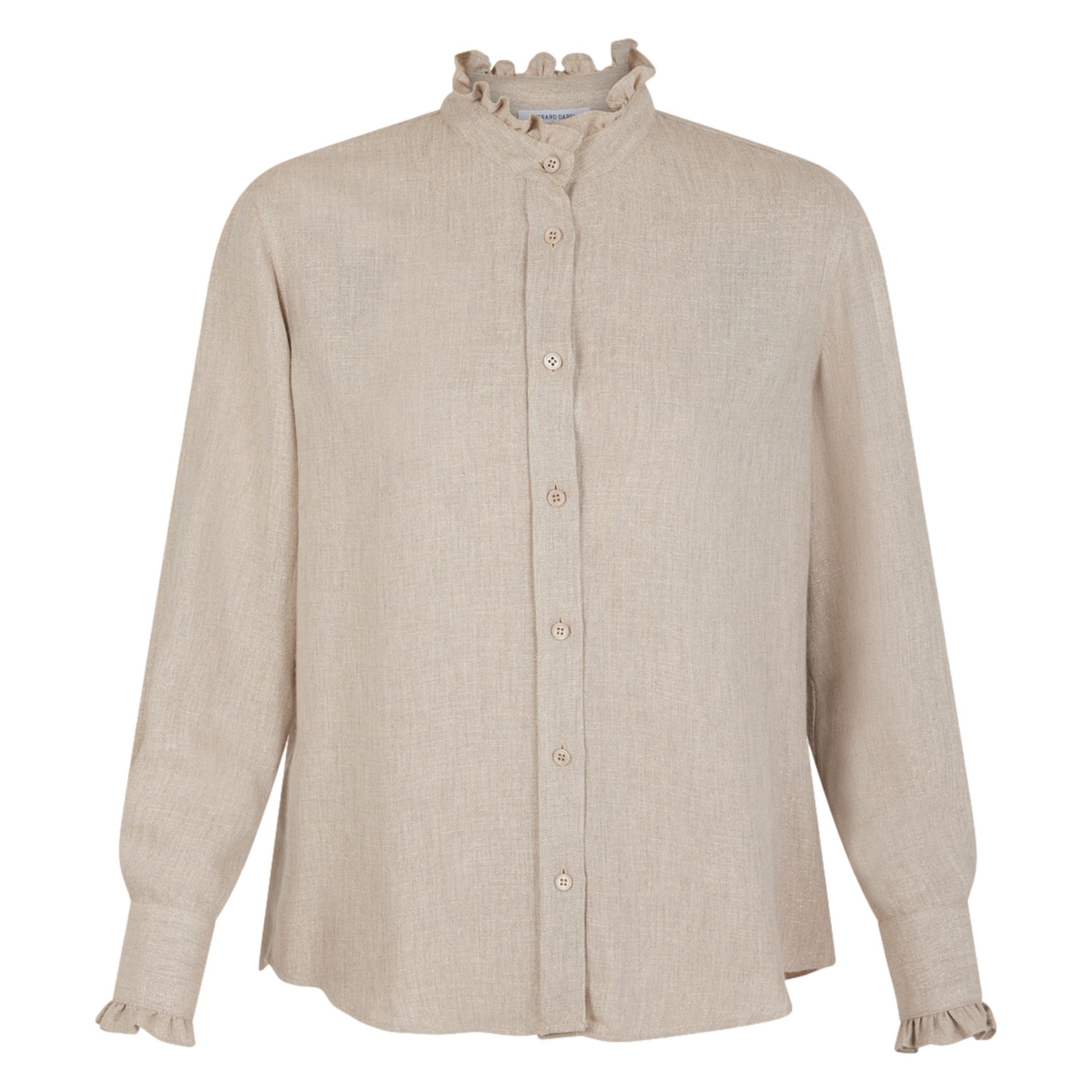 BETTINA - Chemise col montant | Beige
