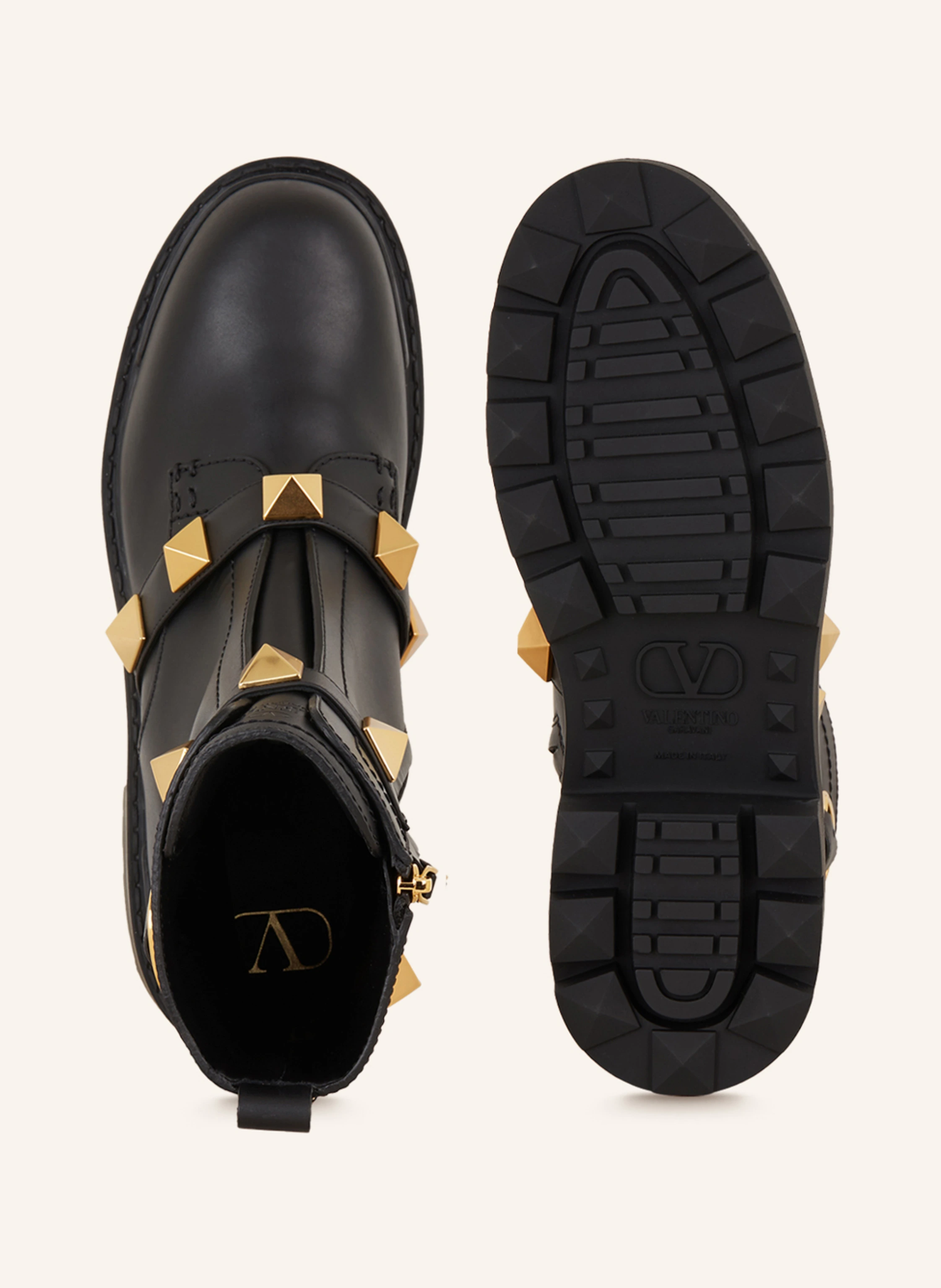 VALENTINO GARAVANI Biker Boots ROMAN STUD