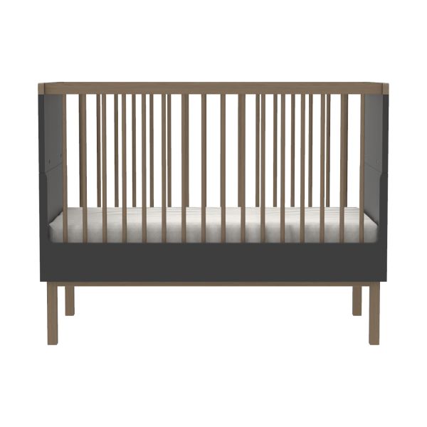 Kidsmill Sepp Babybed Antraciet / Beuken 70 x 140 cm