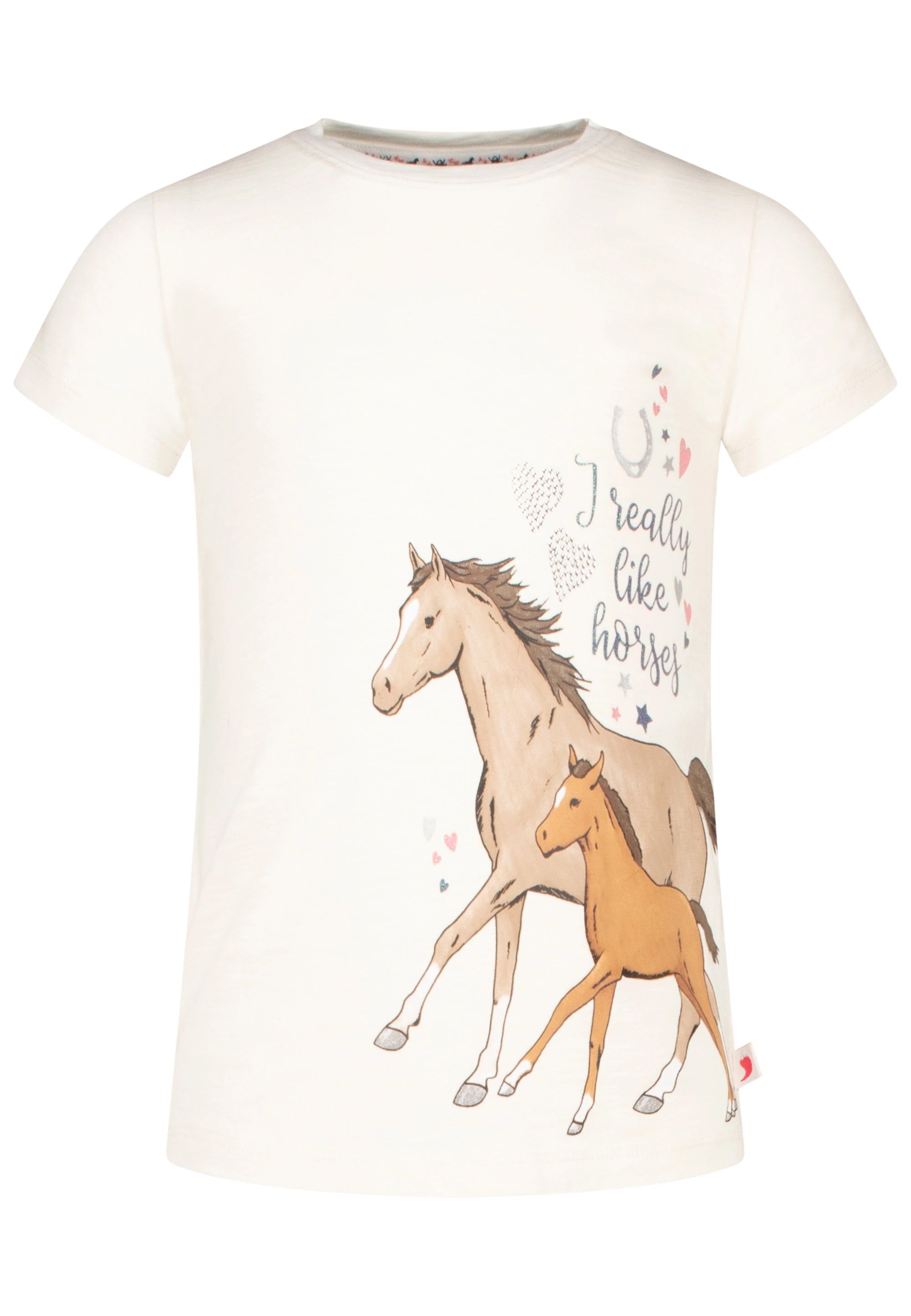 T-Shirt I REALLY LIKE HORSES in cream