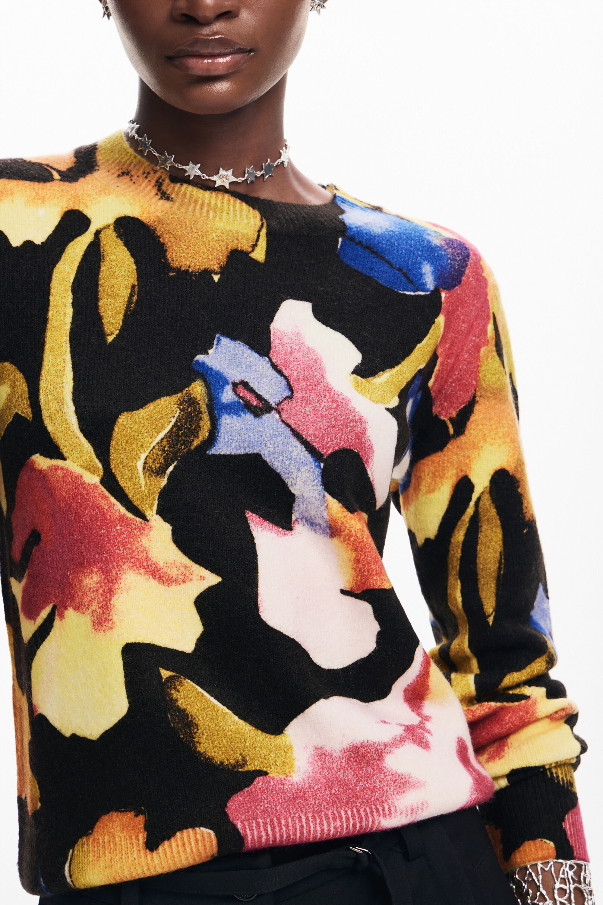 camisa floral artística