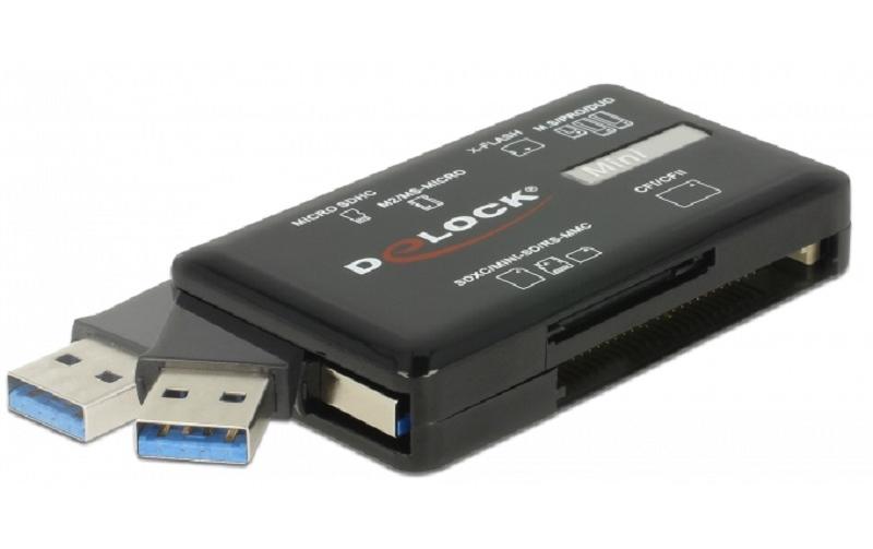 Card Reader Extern 91758Externer Cardreader für verschiedene Speicherkartentypen