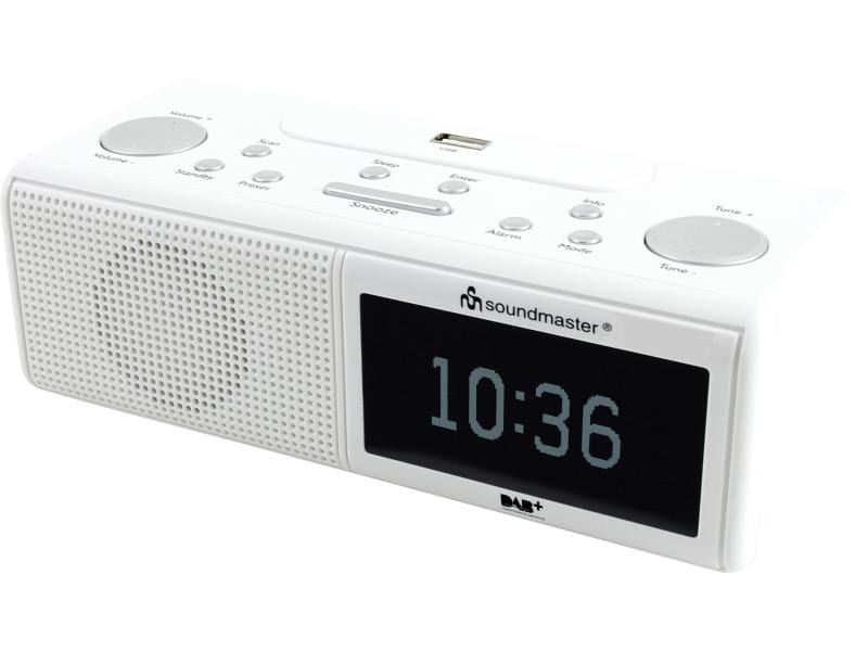 soundmaster Radiowecker UR8350 Weiss Radiowecker mit DAB