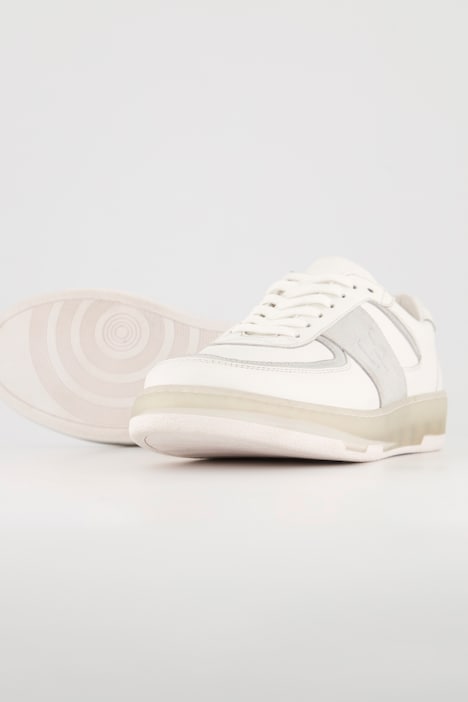 Leder-Sneaker, sportive Lochung, Weite H