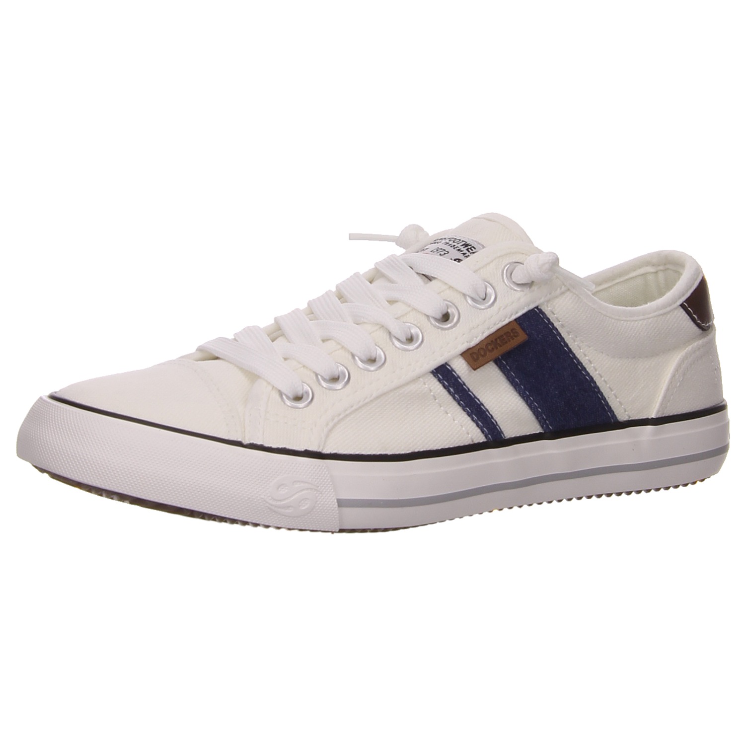 Dockers Schnürhalbschuhe weiß weiss/weiss kombi