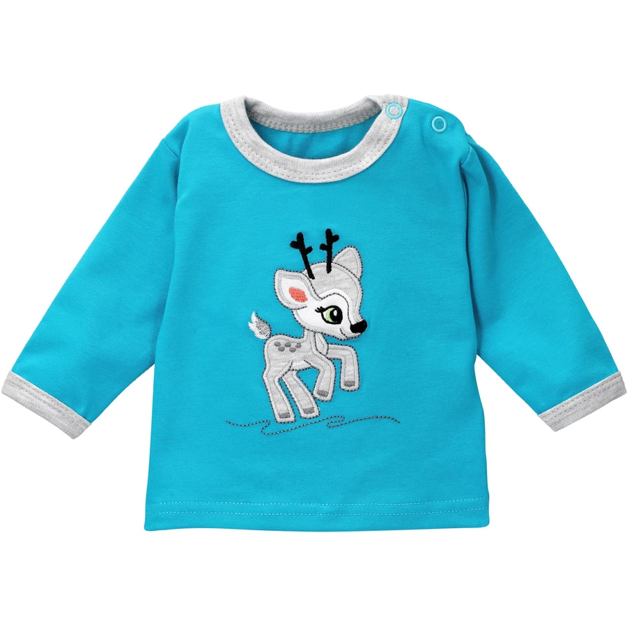 Koala Baby 2tlg Set Shirt + Hose Rentier - by Koala Baby grau türkis
