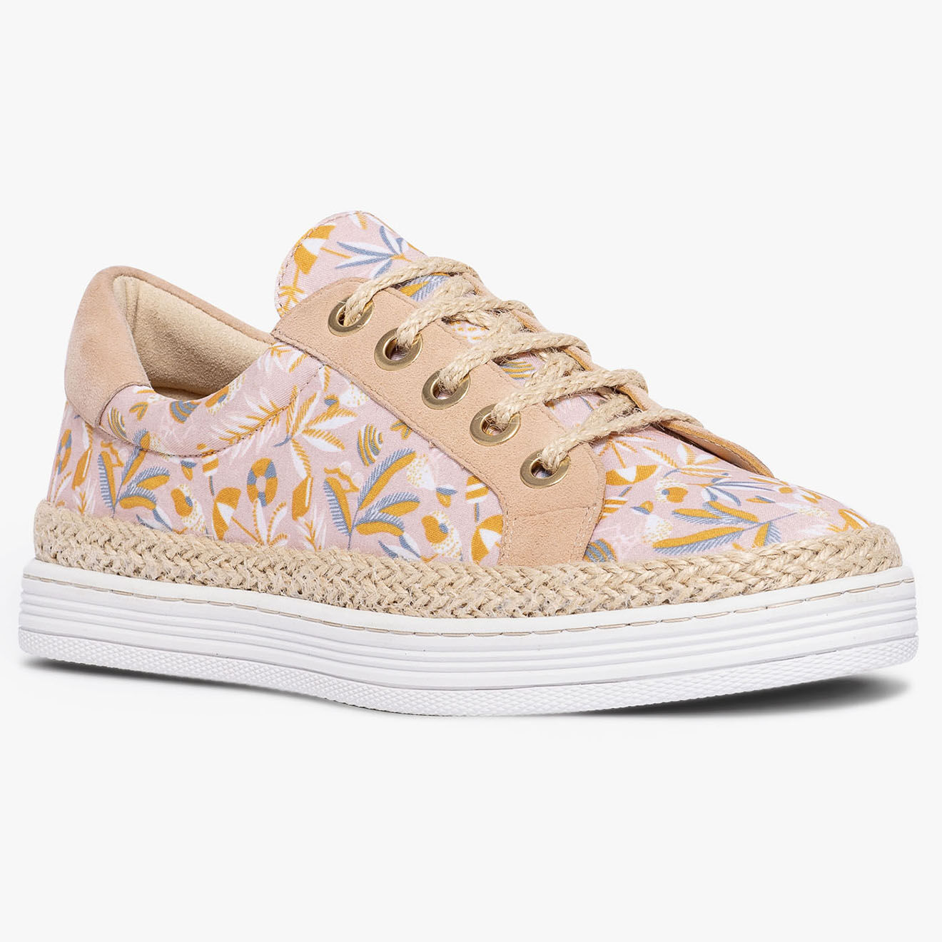 Bocage Sneakers Loris imprimées pêche