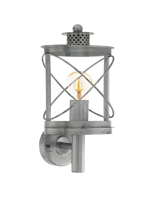 Eglo Wandlamp Hilburn Opwaarts - Buitenverlichting - Zilver