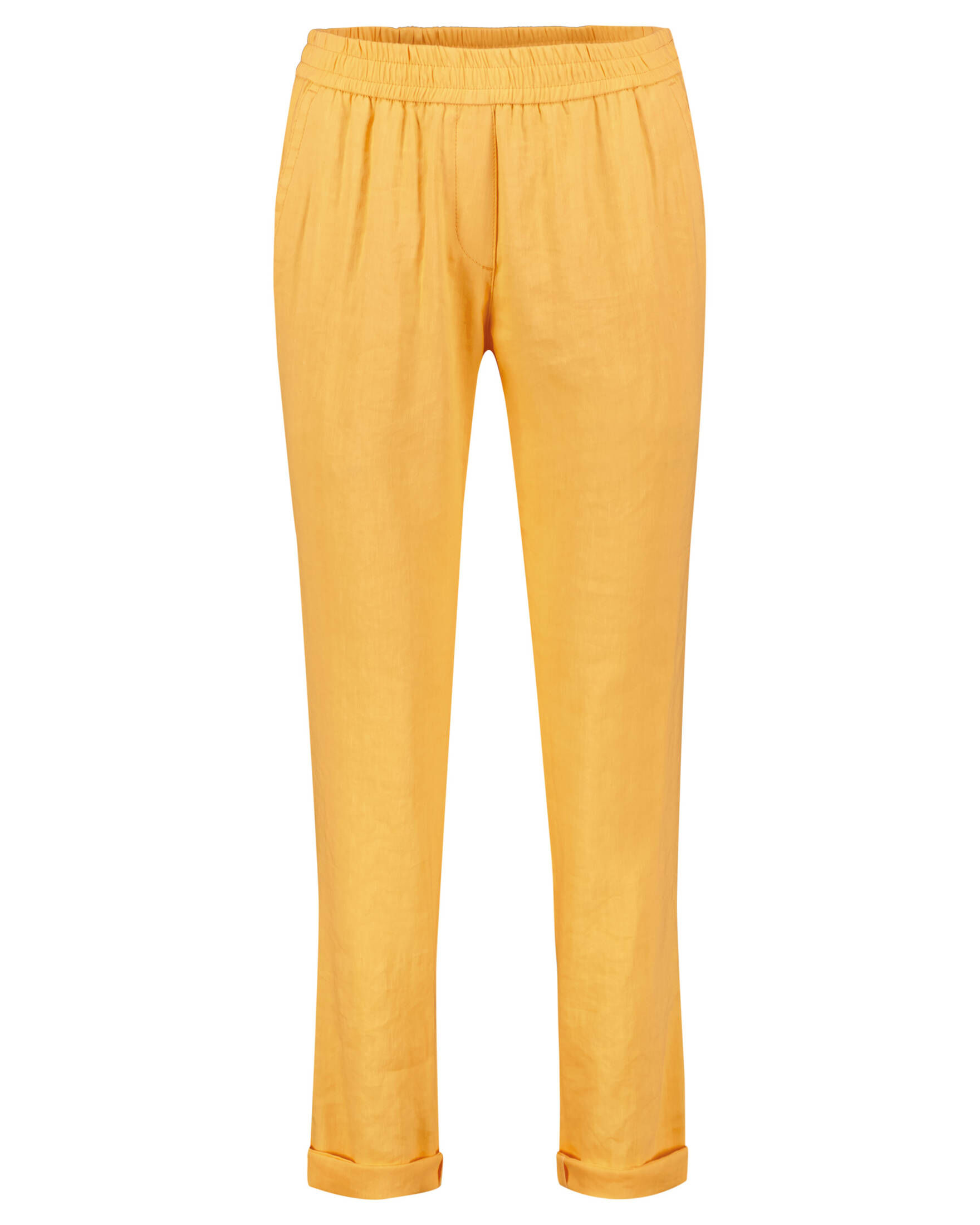 Marc Cain| Damen Flat-Front-Hose mit Leinen