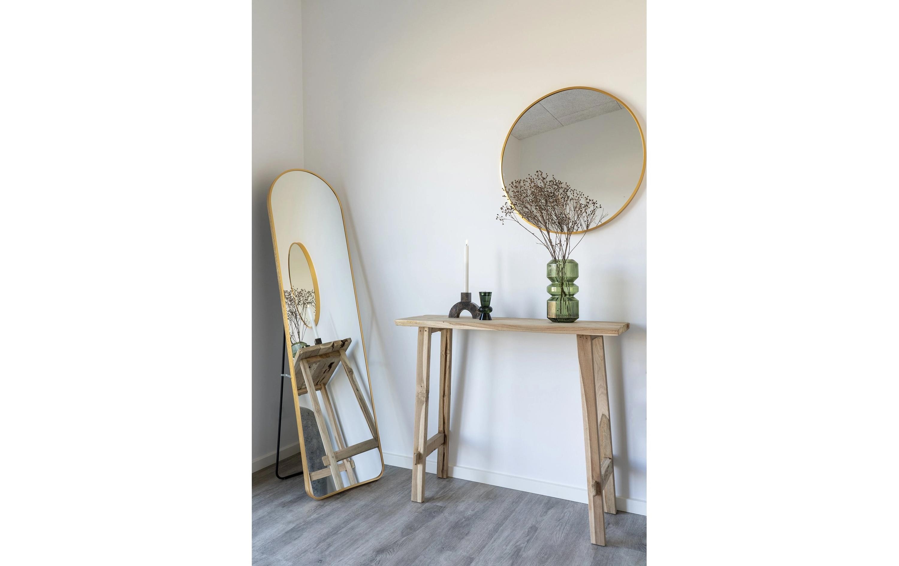 Spiegel Madrid 40 x 150 cm, Gold<br>Standspiegel