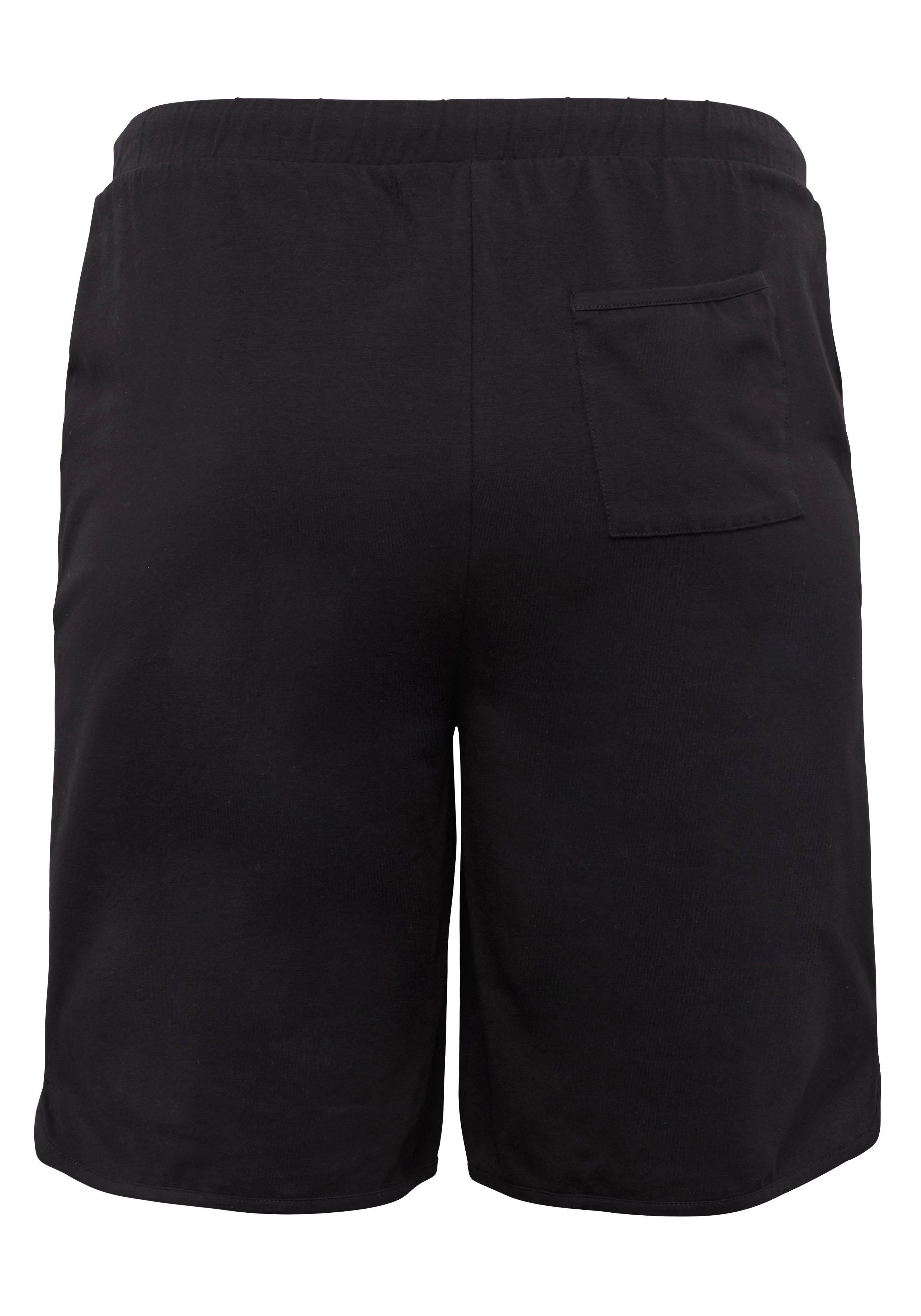 Jersey-Bermudas mit Schlupfbund und Tunnelzug