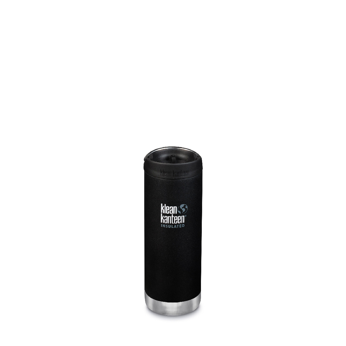 Garrafa térmica isolada Klean Kanteen Tkwide de 473 ml com tampa para café.