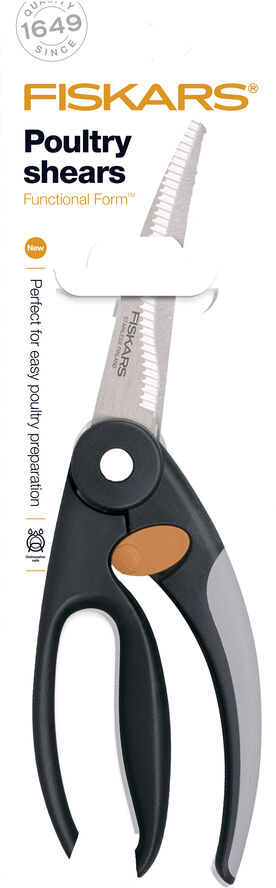 Fiskars Fjerkræsaks 25 cm Sort