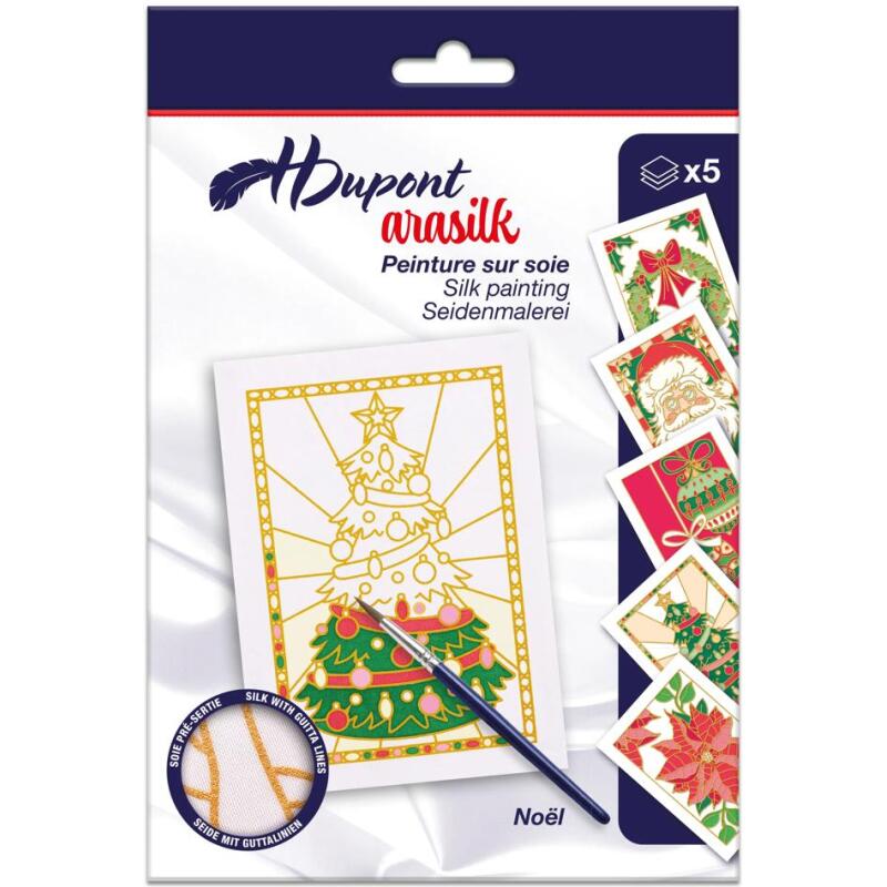 Set de 5 cadres à peindre - Noël - Blanc