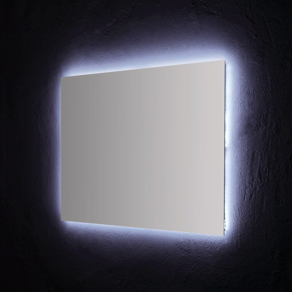 Badkamerspiegel met LED-achtergrondverlichting 100 x 70 cm