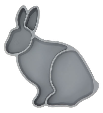 Konges Sløjd Sk?l - Silikone - Bunny - Quarry Blue