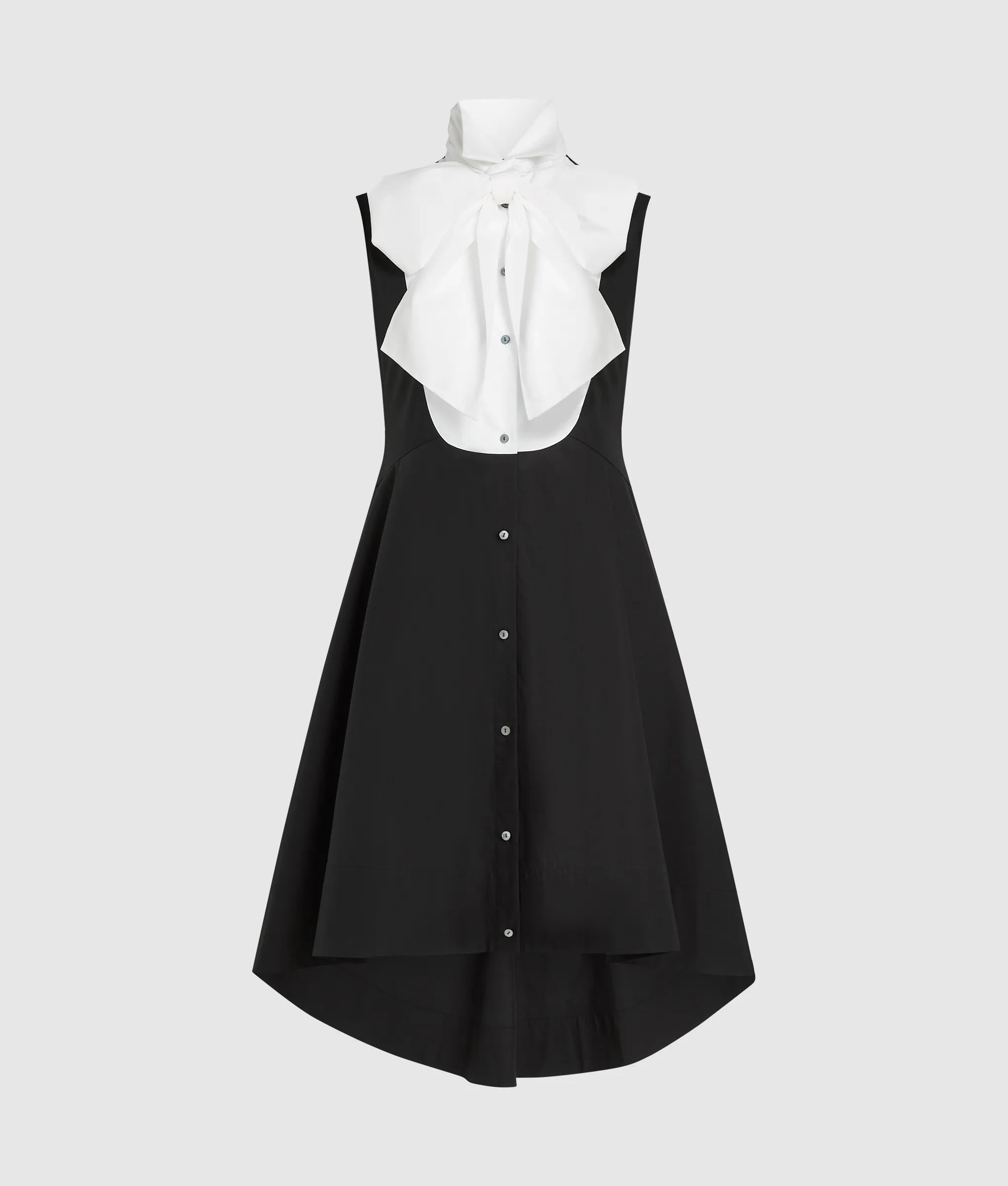 Strikdetail shirt jurk