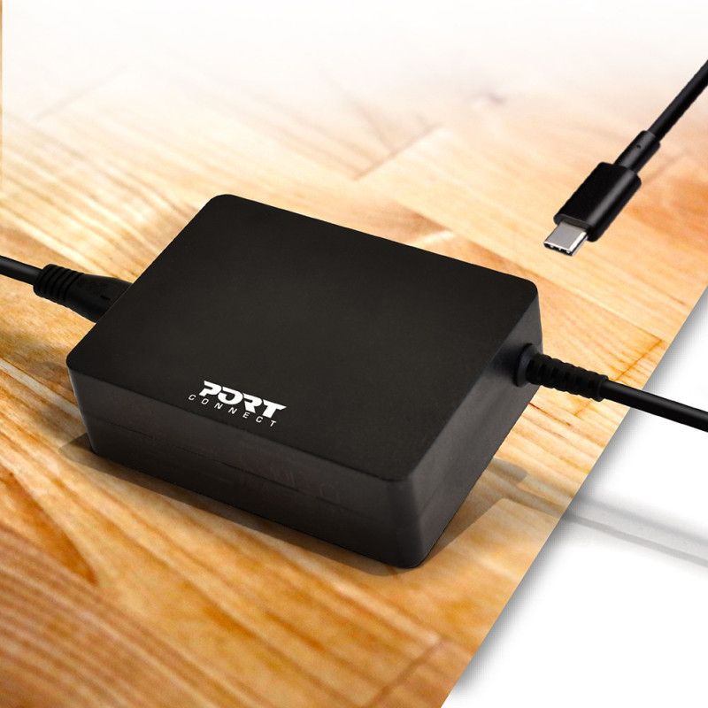 (90W) USB C Ladegerät Netzteil inkl. USB C Ladekabel (900098) - Schwarz