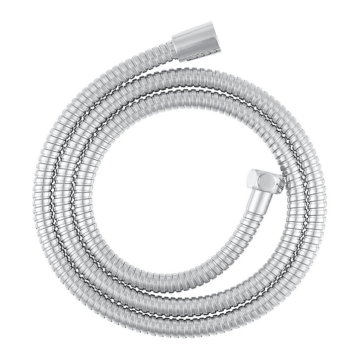 Flexible de douche en acier inoxydable coloris argent longueur 1,50 m