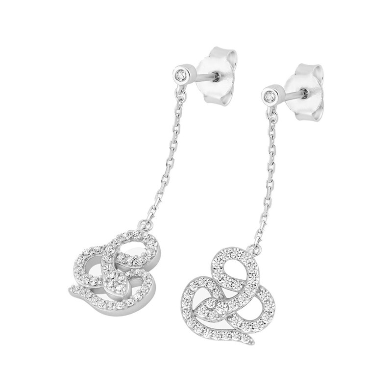 Boucles d'oreilles Femme - Oxyde de zirconium - Argent 925