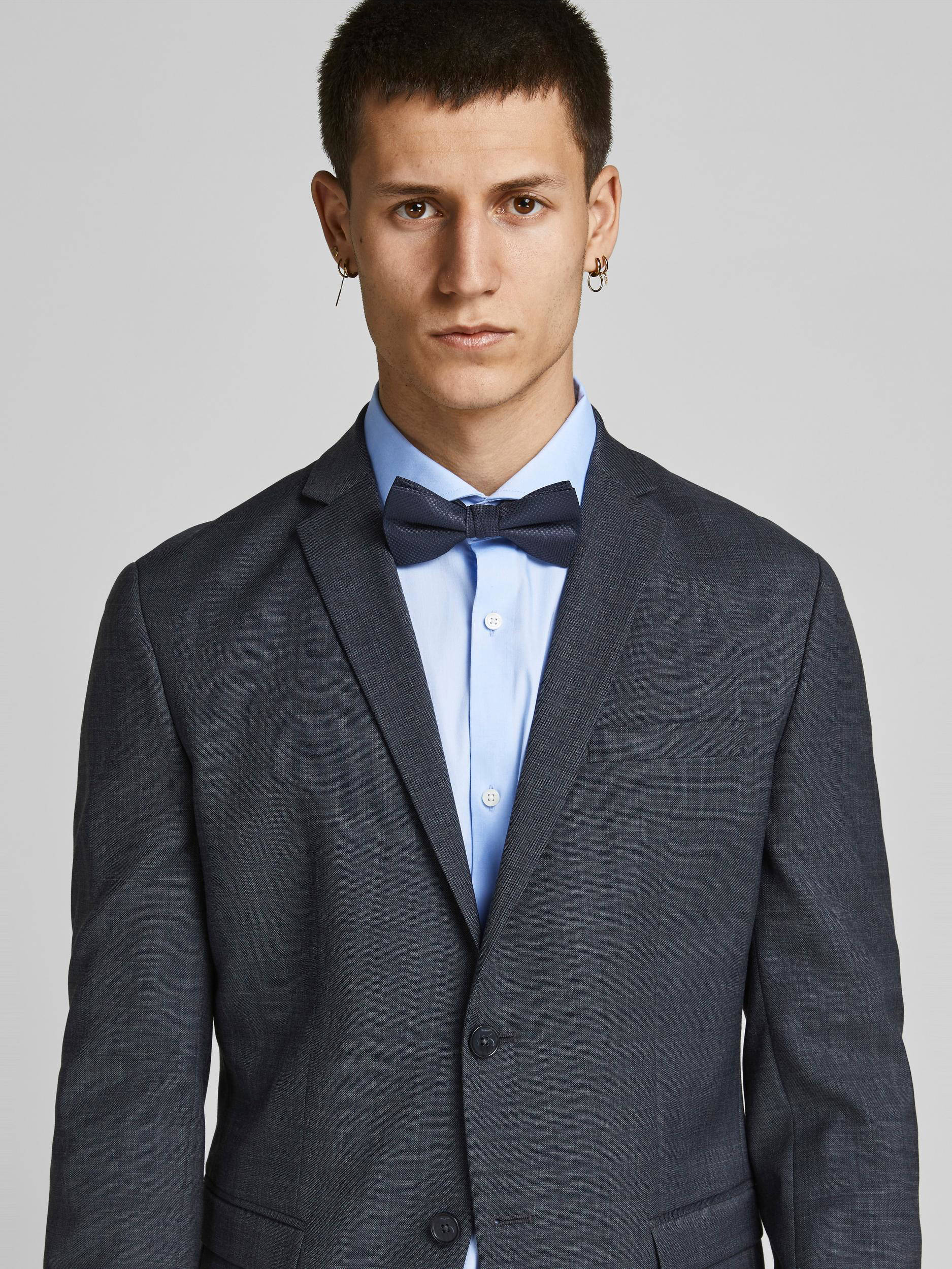 JACK & JONES vlinderstrik JACCOLOMBIA met textuur donkerblauw