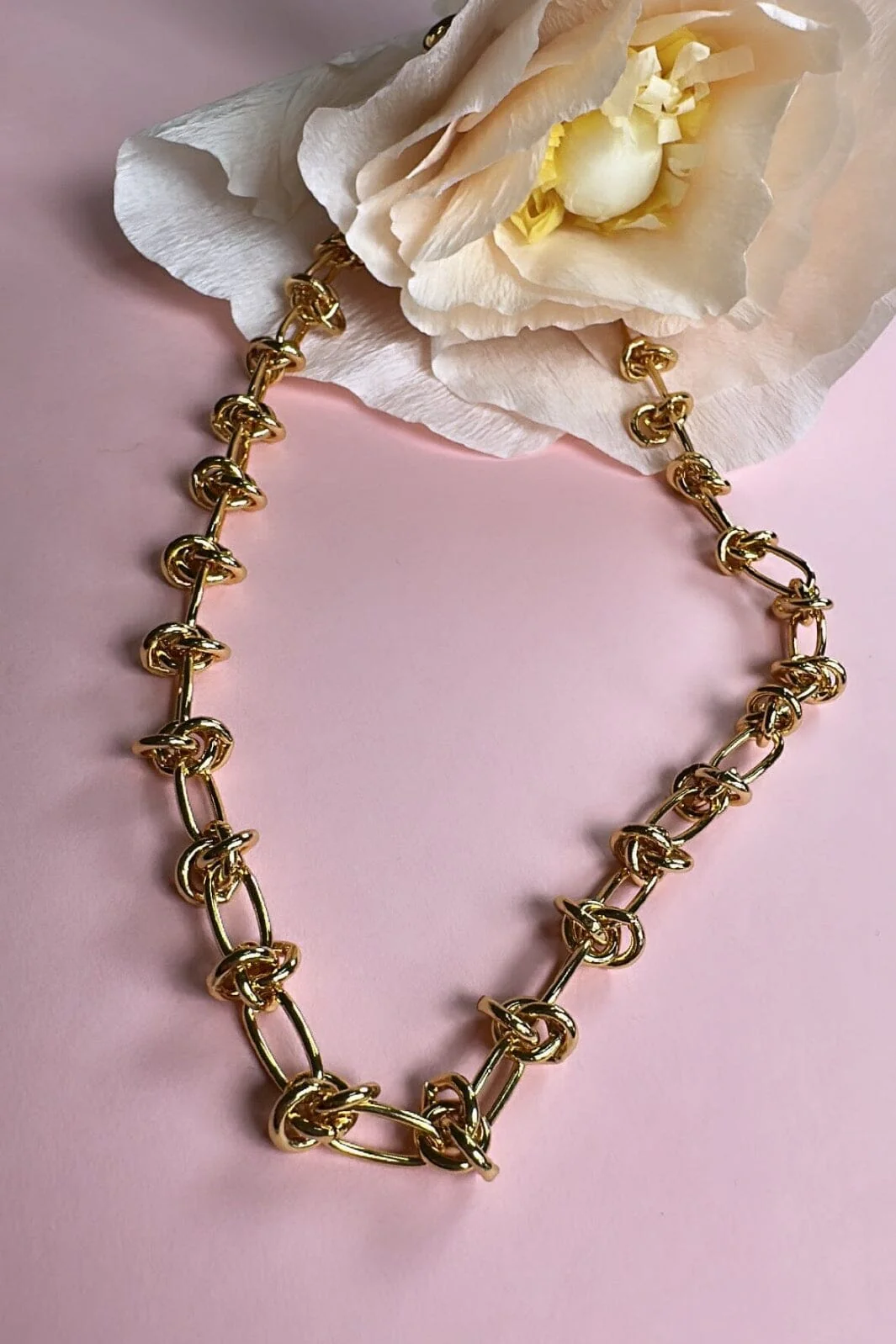 Mellow Moon Knot Rustic Necklace
