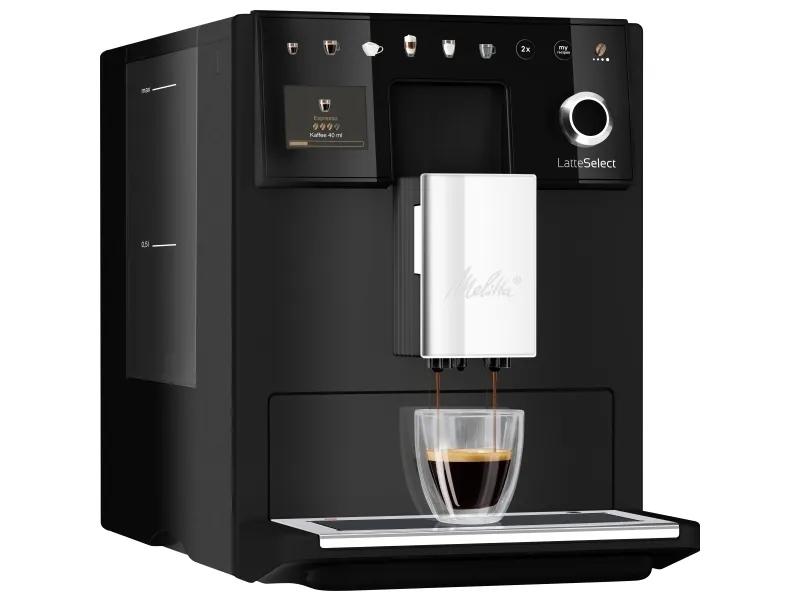 Melitta 630-212, Espressomaskine, 1,8 L, Kaffebønner, Indbygget kværn, 1400 W, Sort