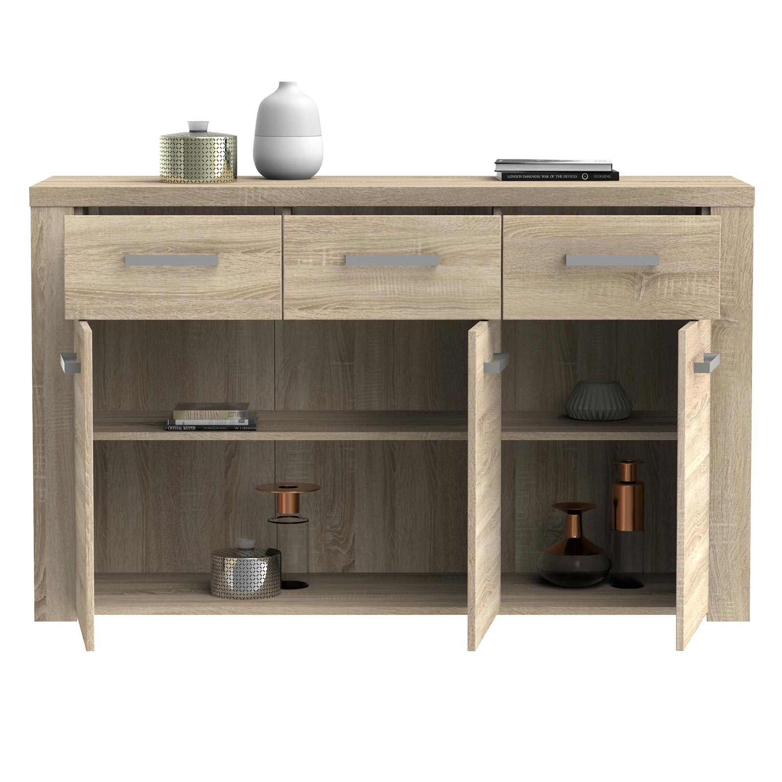 Sideboard - Sonoma Eiche - 136 cm