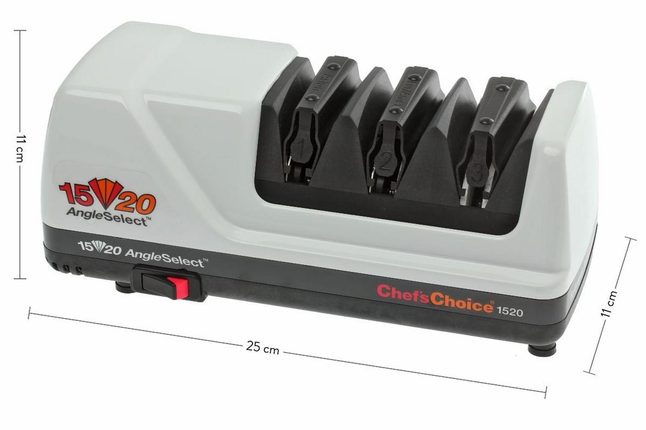 Chef's Choice 1520 messenslijper met slijphoek van 15º en 20º