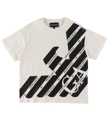 Emporio Armani T-Shirt - Weiß/Schwarz m. Logo