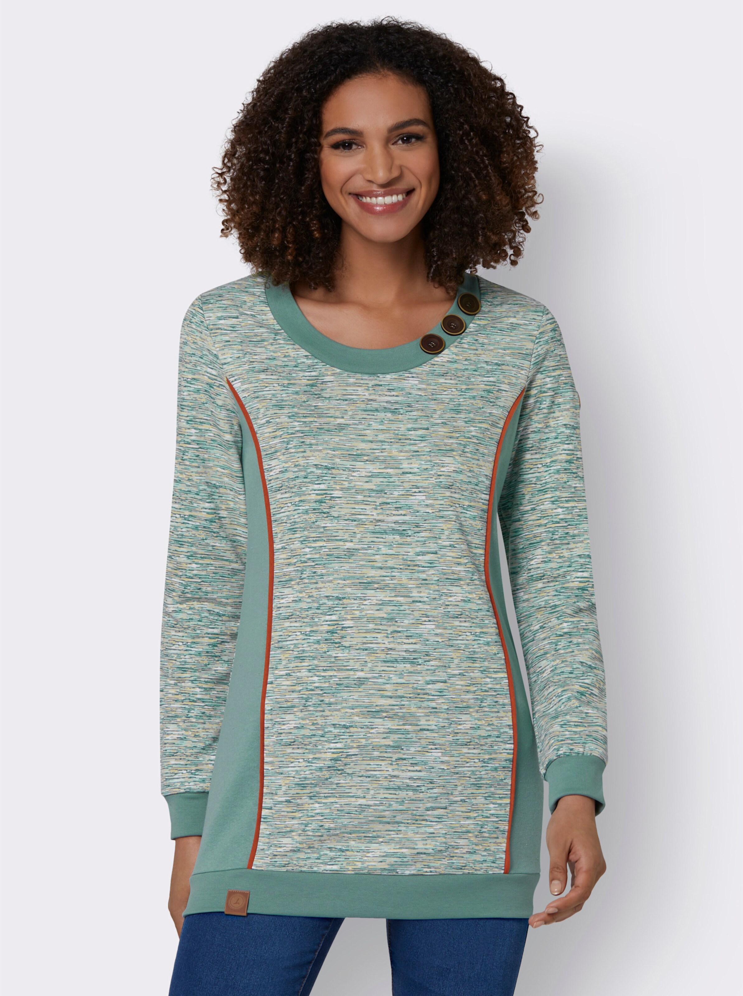 Sweatshirt in Longform