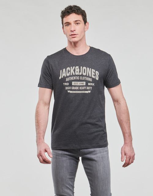 Jack & Jones - JJEJEANS TEE SS O-NECK - Gris
