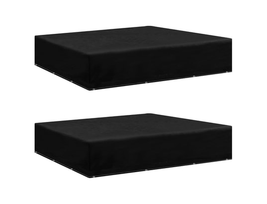 VIDAXL - Housse de table extérieur Housses de salon de jardin 2 pcs 12 œillets 250x250x70 cm