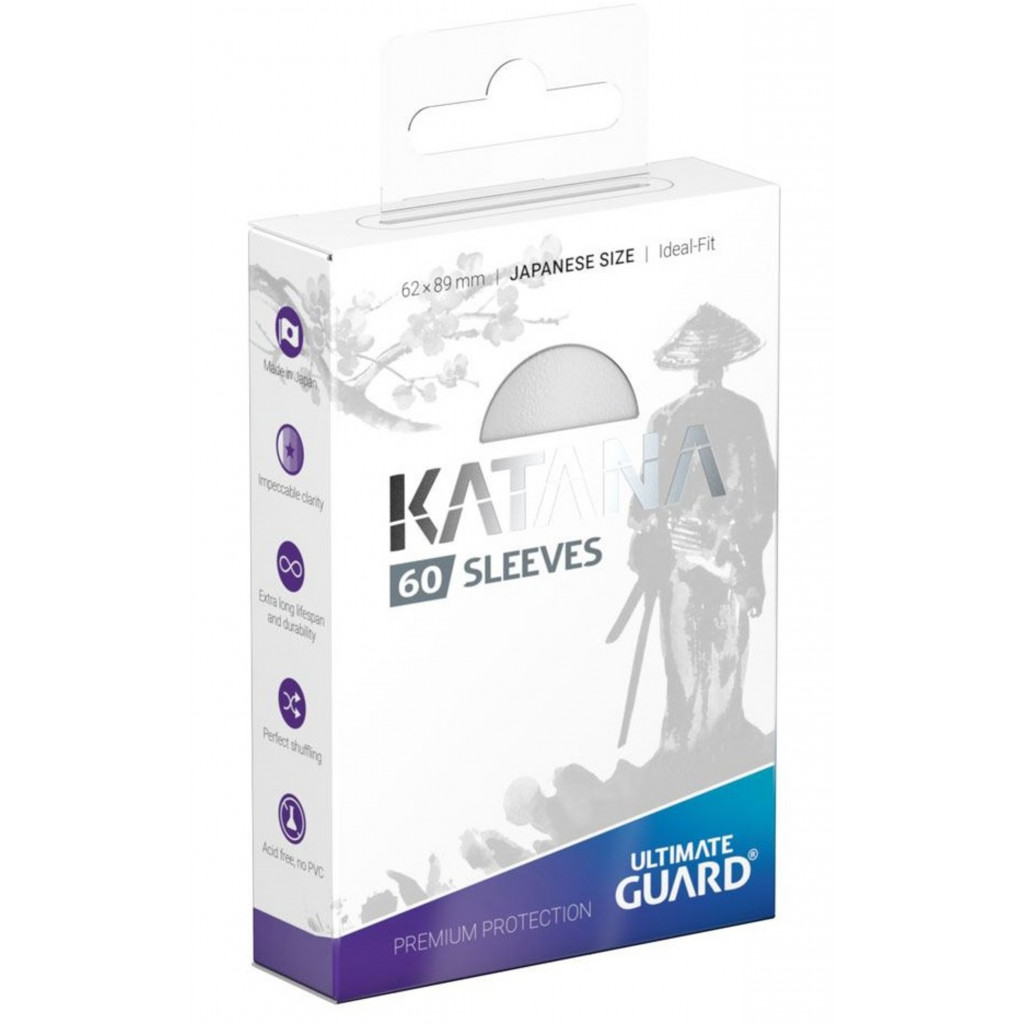Ultimate Guard 60 pochettes Katana Sleeves format japonais Blanc