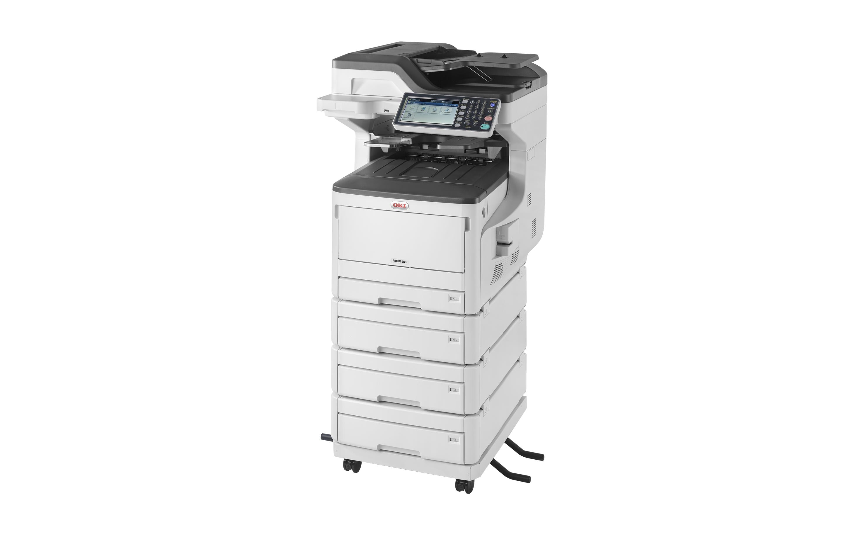 Multifunktionsdrucker MC883dnv A3<br>4-in-1-A3-Farblaser-Multifunktionsdrucker für grosse Arbeitsgruppen