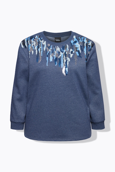 Sweater, Pailletten, Rundhals, Langarm