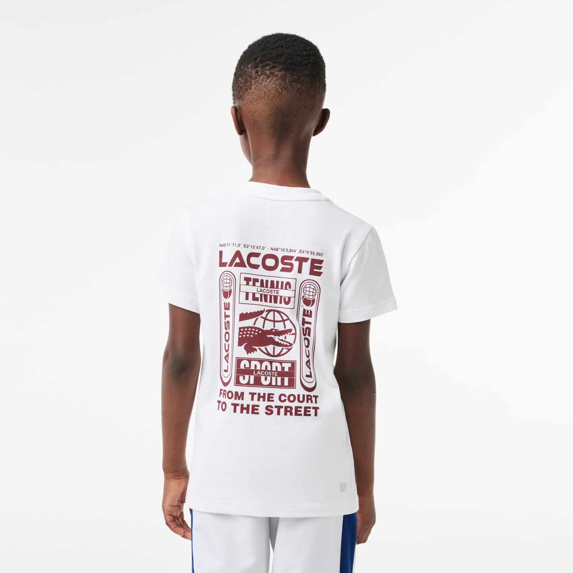 T-shirt Lacoste Tennis en jersey de coton T-Shirts & Chemises - Blanc - Lacoste - Garçon