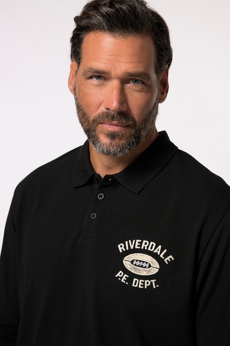 JP 1880 Poloshirt Bauchfit, Langarm, Piqué, XXL bis 8 XL