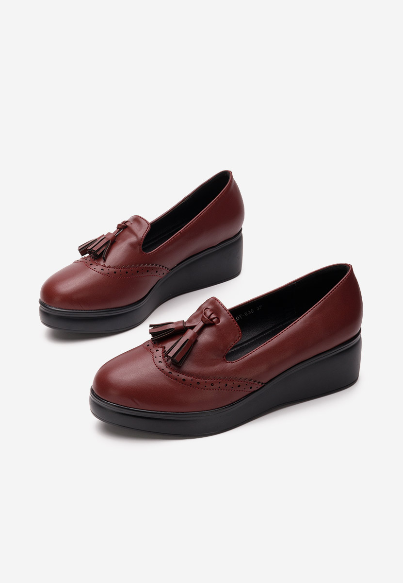 Chaussures casual à plateforme bordeaux Olbia