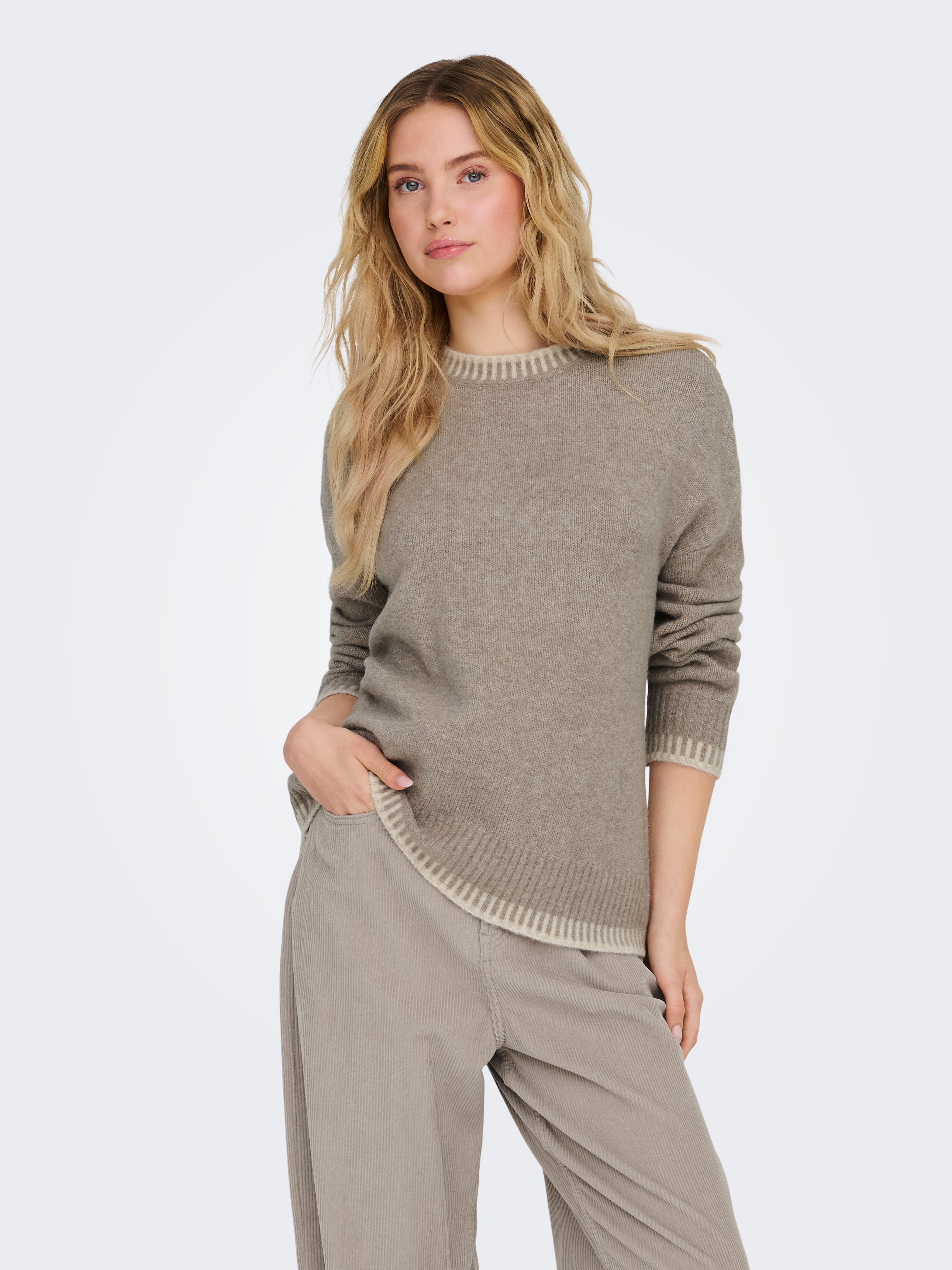 ONLSILMA Strickpullover Walnut