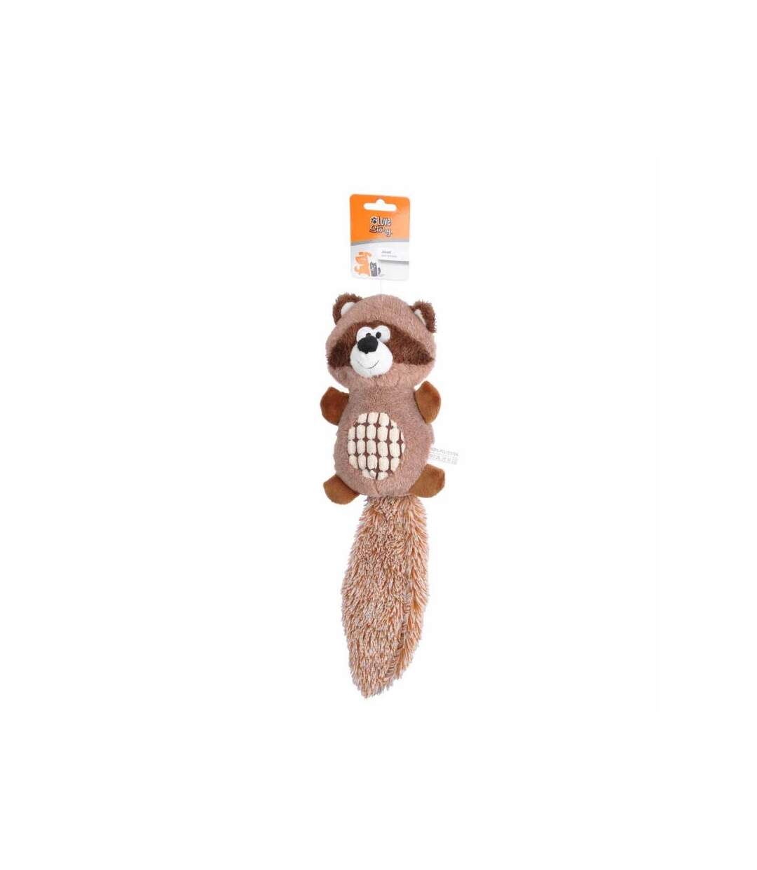 Paris Prix - Peluche Pour Chien raton Laveur 40cm Marron
