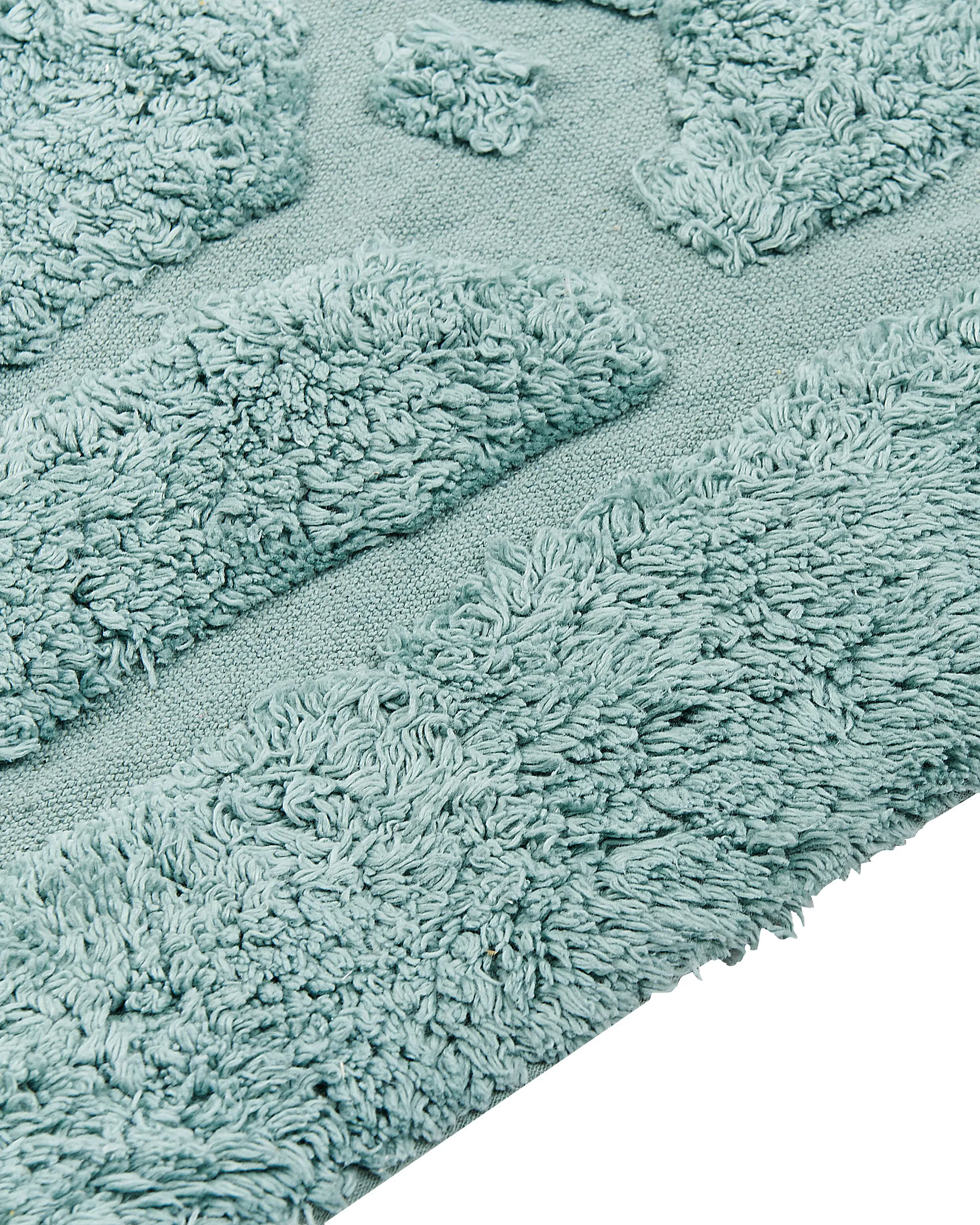 Vloerkleed SIRNAK Mintgroen 160 x 230 cm Katoen
