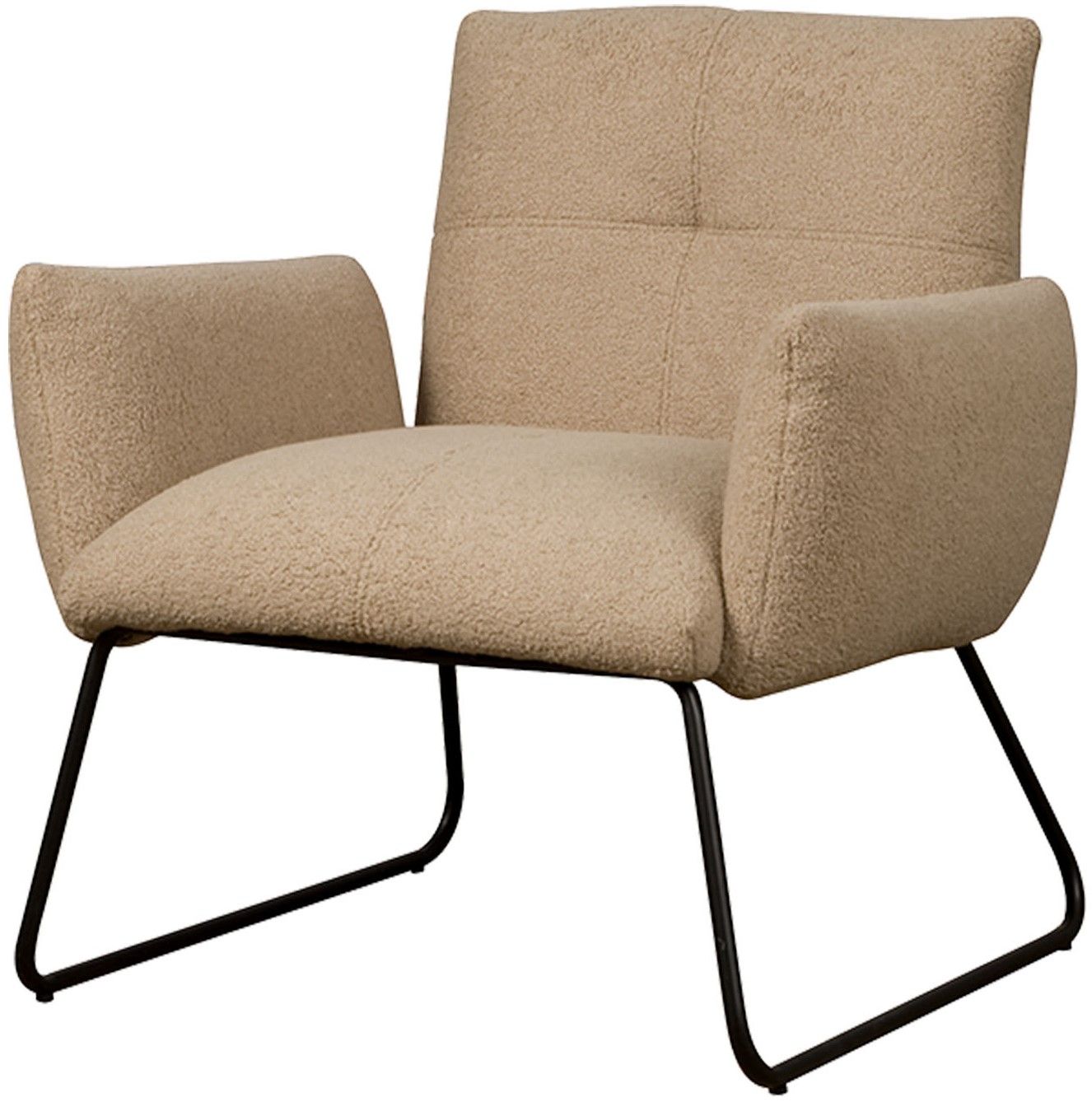 Fauteuil Light Brown Dante B78 x D76 x H75 cm