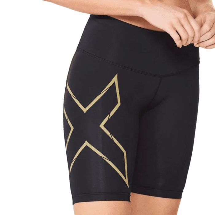 2XU Dame Korte tights Light Speed Mid-Rise Comp. Shorts Sort