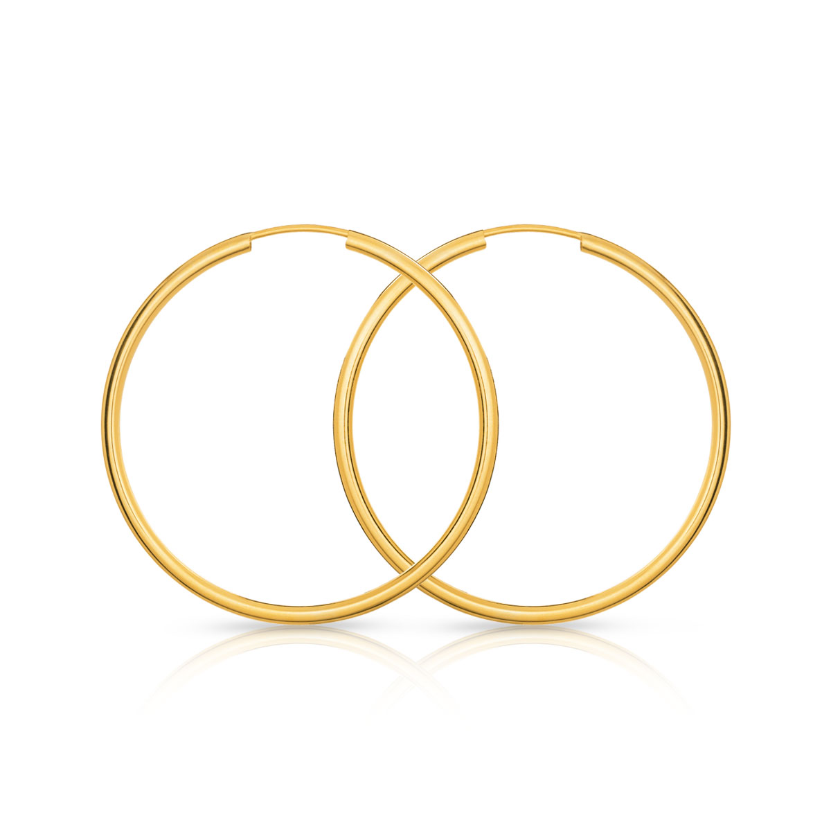 Créoles or 375 jaune 30 mm